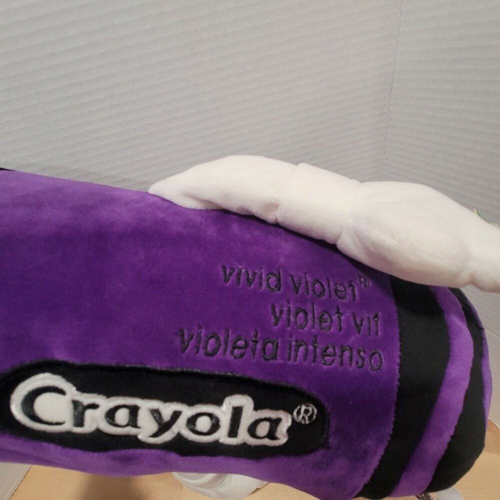 Crayola Vivid Violet Crayon Plush 20” Inches Tall Stuffed Gift Collectible - Picture 11 of 14